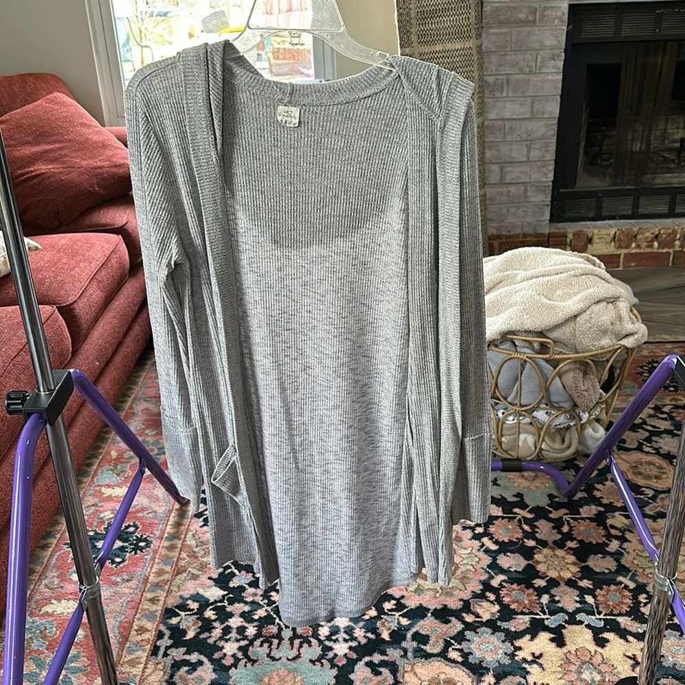 Oneil hooded, ribbed cardigan!